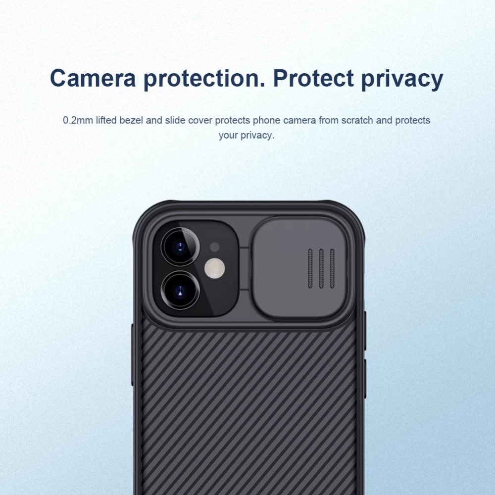 Apple iPhone 12 Mini suojakuori sininen Nillkin CamShield Pro Magnetic