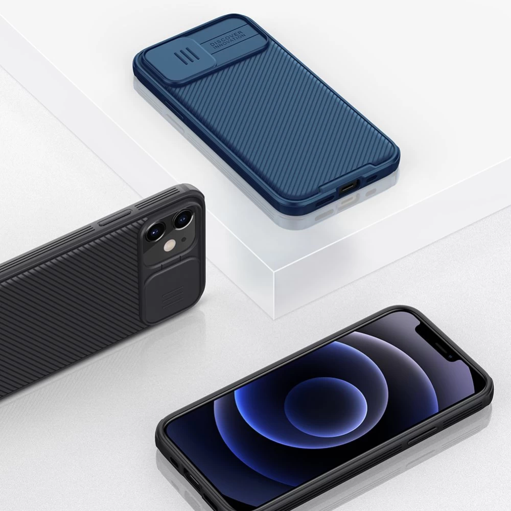 Apple iPhone 12 Mini suojakuori sininen Nillkin CamShield Pro Magnetic