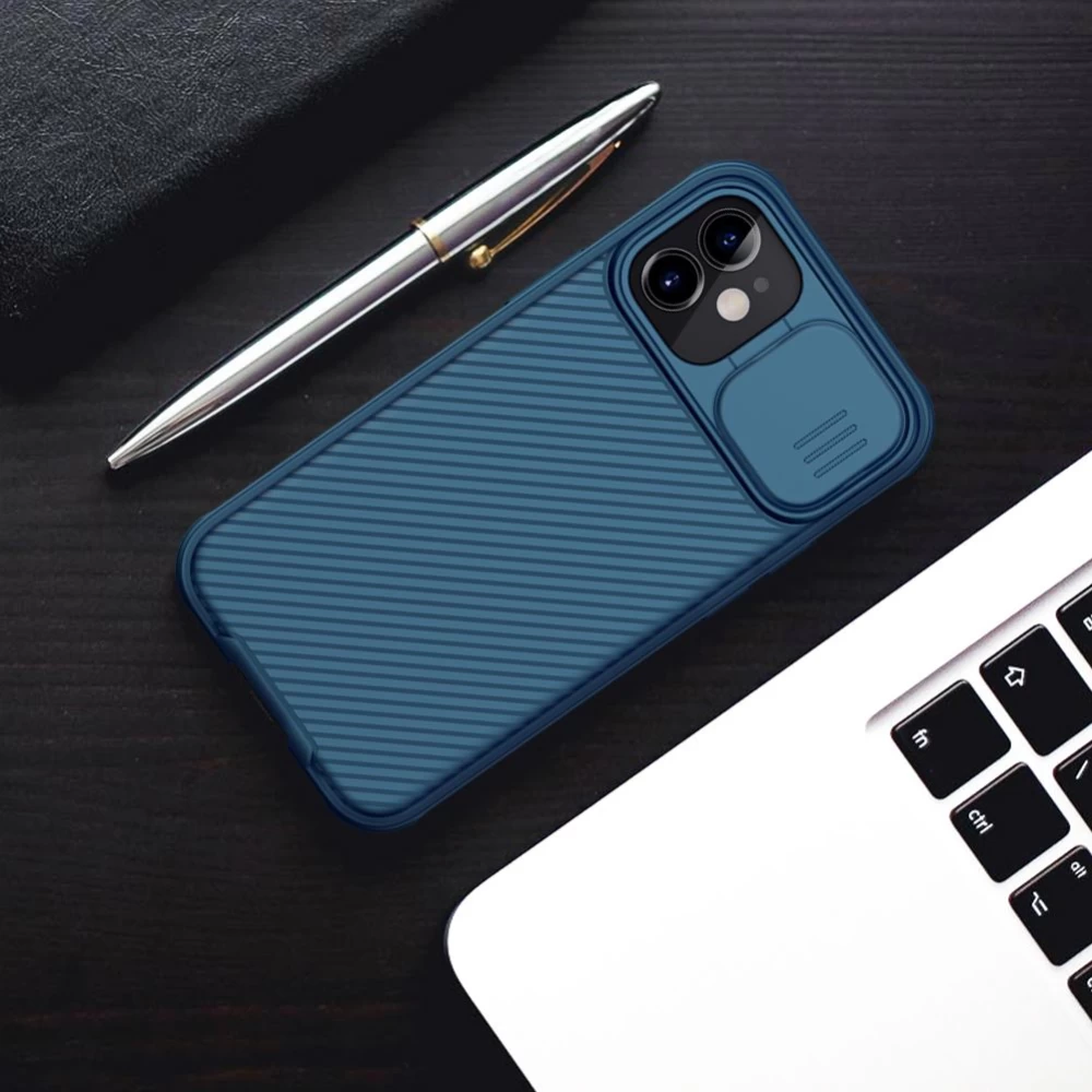 Apple iPhone 12 Mini suojakuori sininen Nillkin CamShield Pro Magnetic