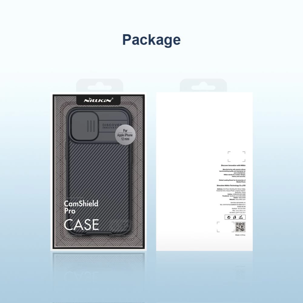 Apple iPhone 12 Mini suojakuori sininen Nillkin CamShield Pro Magnetic
