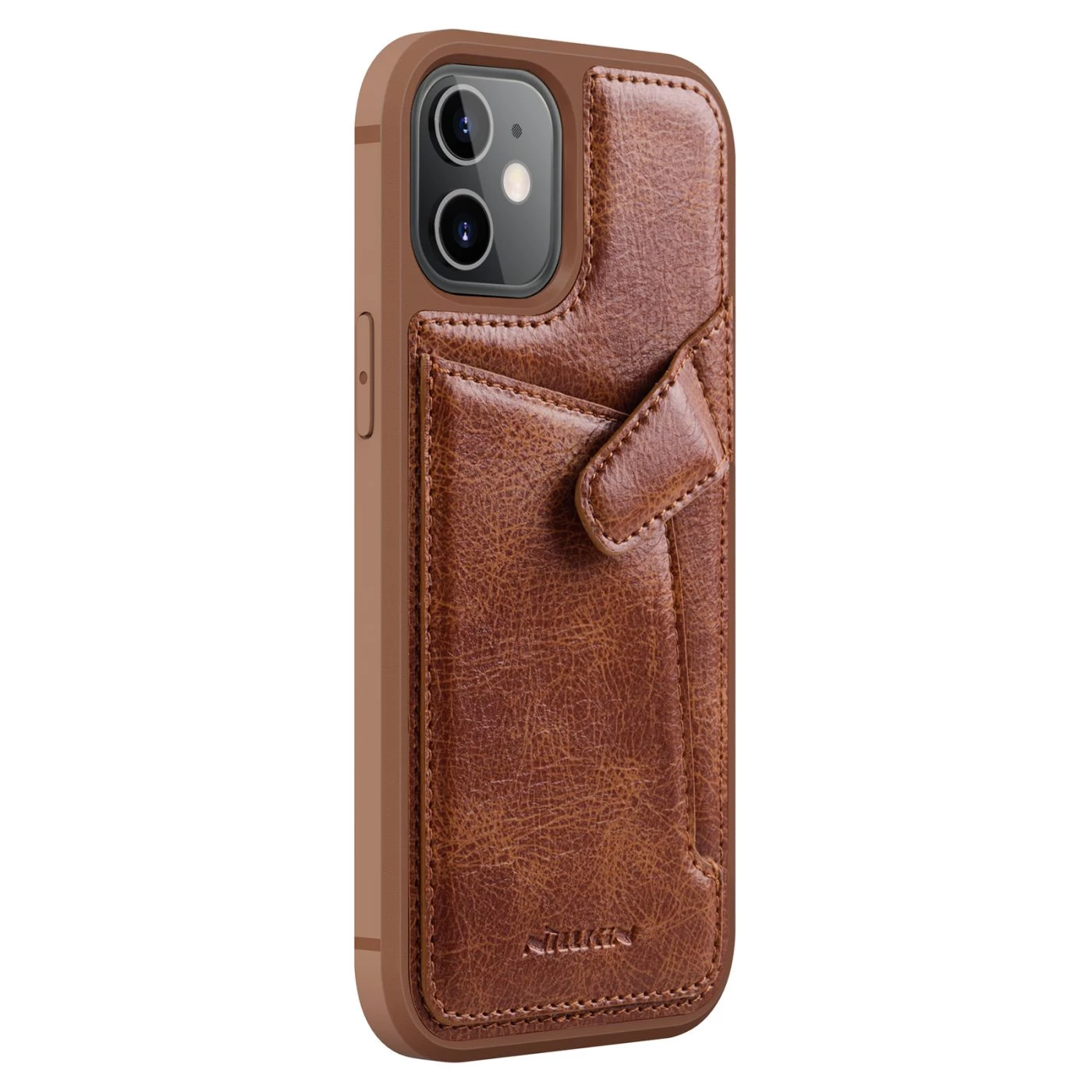 Apple iPhone 12 Mini skal brun Nillkin Aoge Leather
