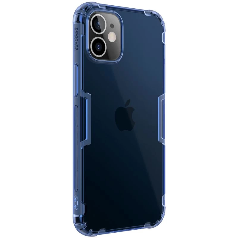 Apple iPhone 12 Mini skal genomskinlig blå Nillkin TPU