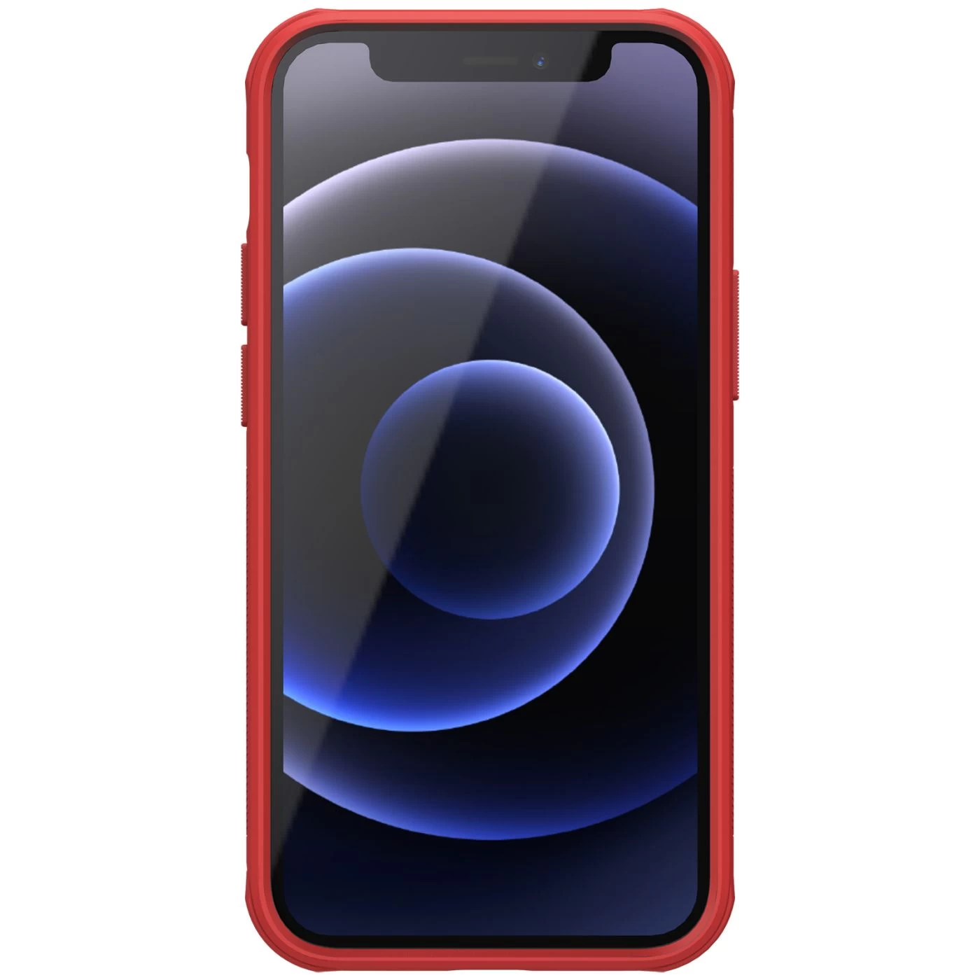 Apple iPhone 12 Mini dėklas raudonas Nillkin Super Frosted Shield Pro