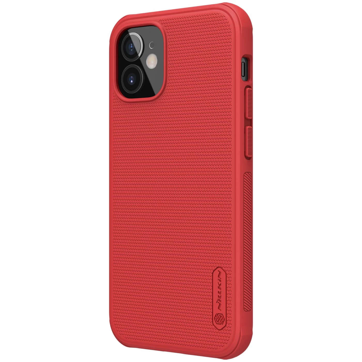 Apple iPhone 12 Mini dėklas raudonas Nillkin Super Frosted Shield Pro
