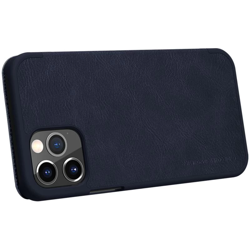 Apple iPhone 12 Mini fodral blå Nillkin Qin Leather