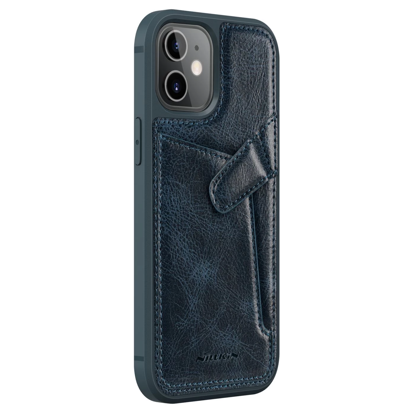 Apple iPhone 12 Mini suojakuori sininen Nillkin Aoge Leather