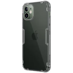 Apple iPhone 12 Mini suojakuori läpikuultava harmaa Nillkin TPU 
