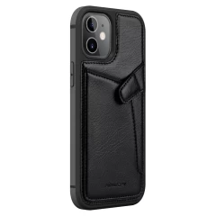 Apple iPhone 12 Mini skal svart Nillkin Aoge Leather 