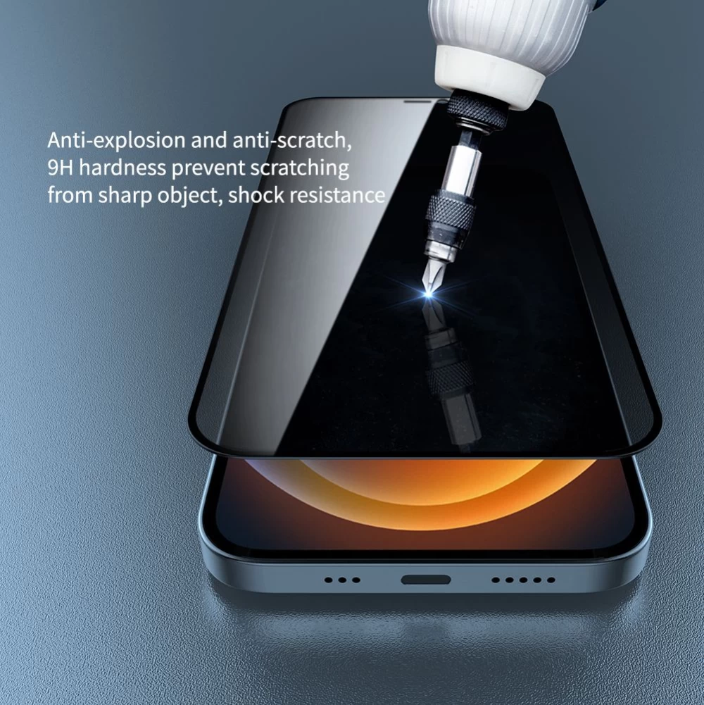 Apple iPhone 12 Pro защитное стекло  Nillkin Guardian Full Coverage Privacy Tempered Glass