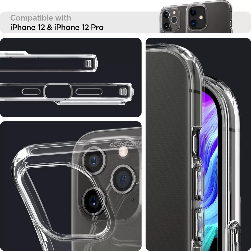 Apple iPhone 12 Pro ümbris läbipaistev SPIGEN LIQUID CRYSTAL / PRO
