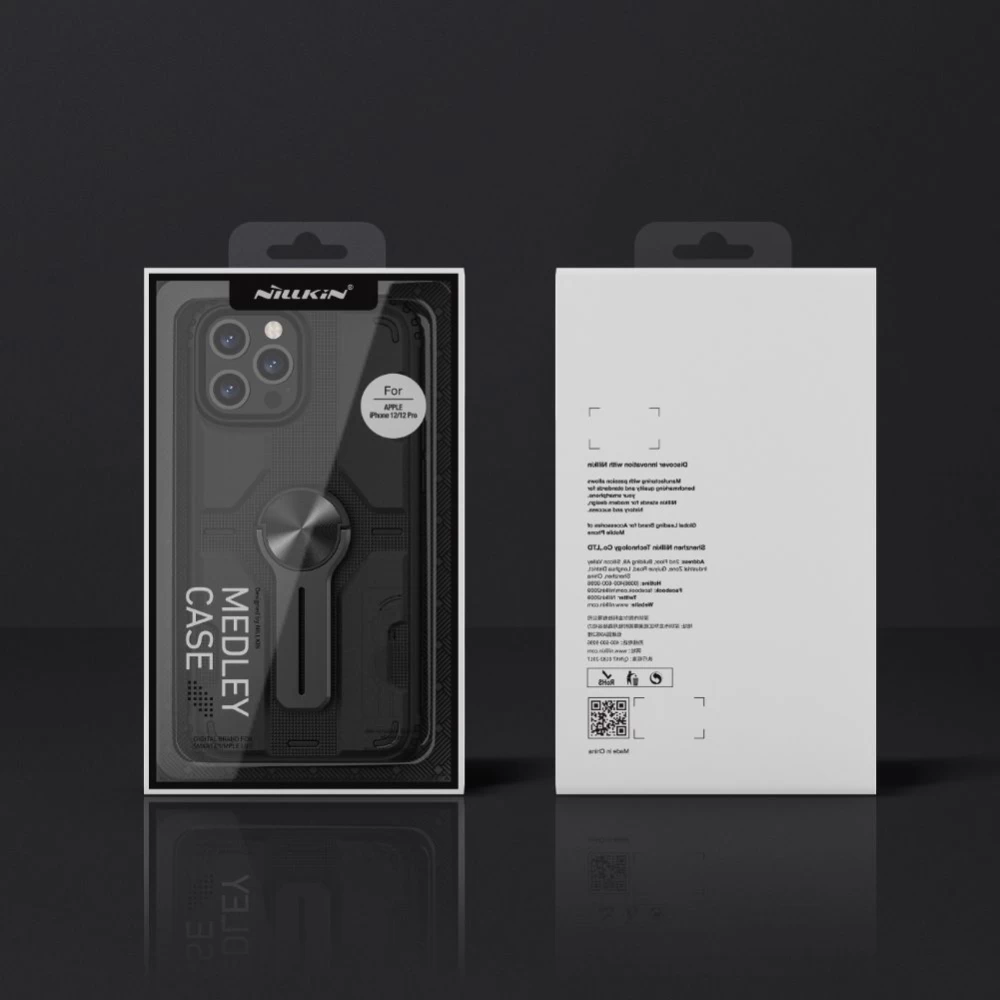 Apple iPhone 12 Pro vāciņš melns Nillkin Medley