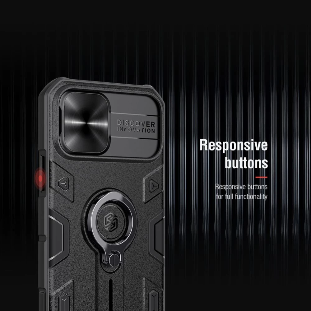Apple iPhone 12 Pro vāciņš zaļš Nillkin CamShield Armor