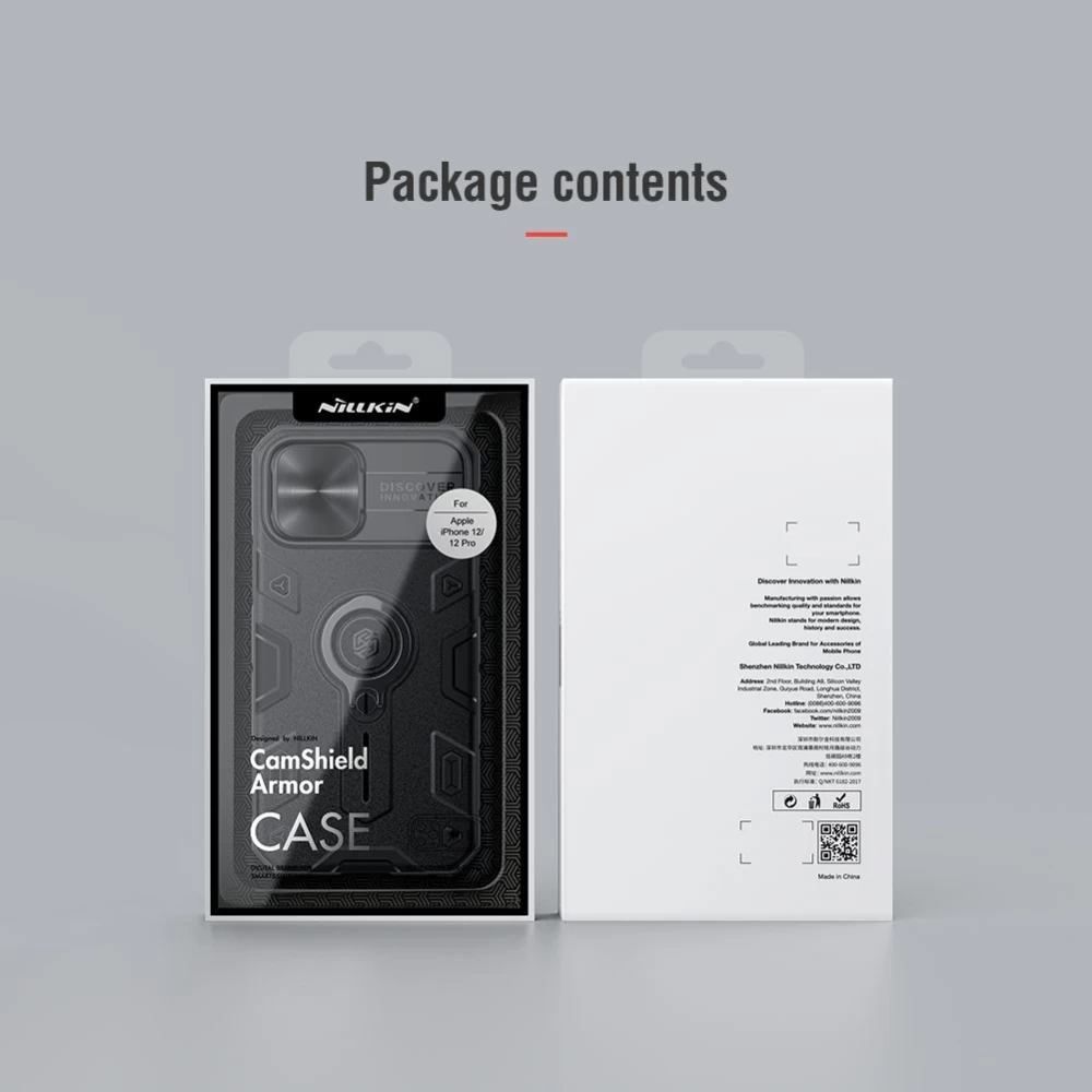 Apple iPhone 12 Pro vāciņš zaļš Nillkin CamShield Armor