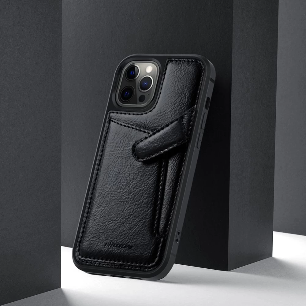 Apple iPhone 12 dėklas rudas Nillkin Aoge Leather