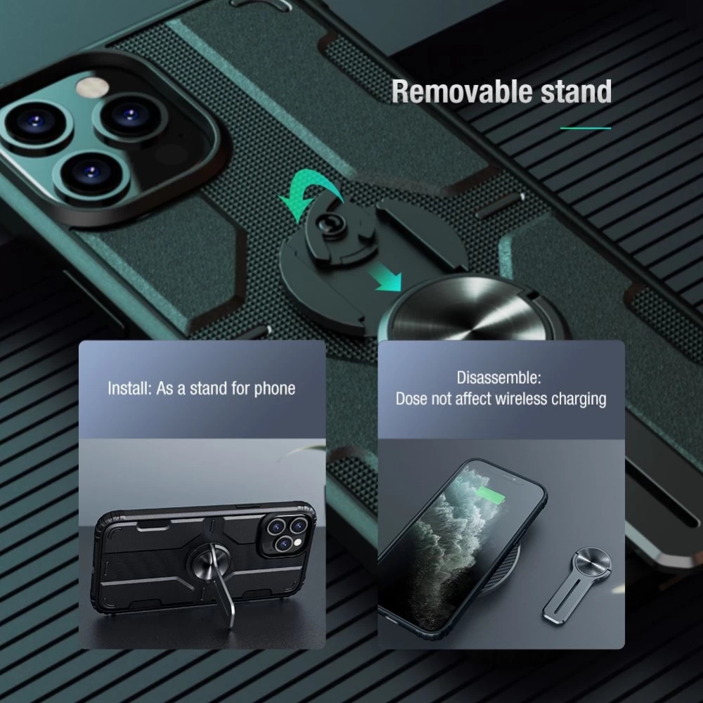 Apple iPhone 12 dėklas Juoda Nillkin Medley