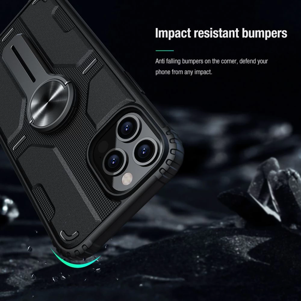 Apple iPhone 12 dėklas Juoda Nillkin Medley