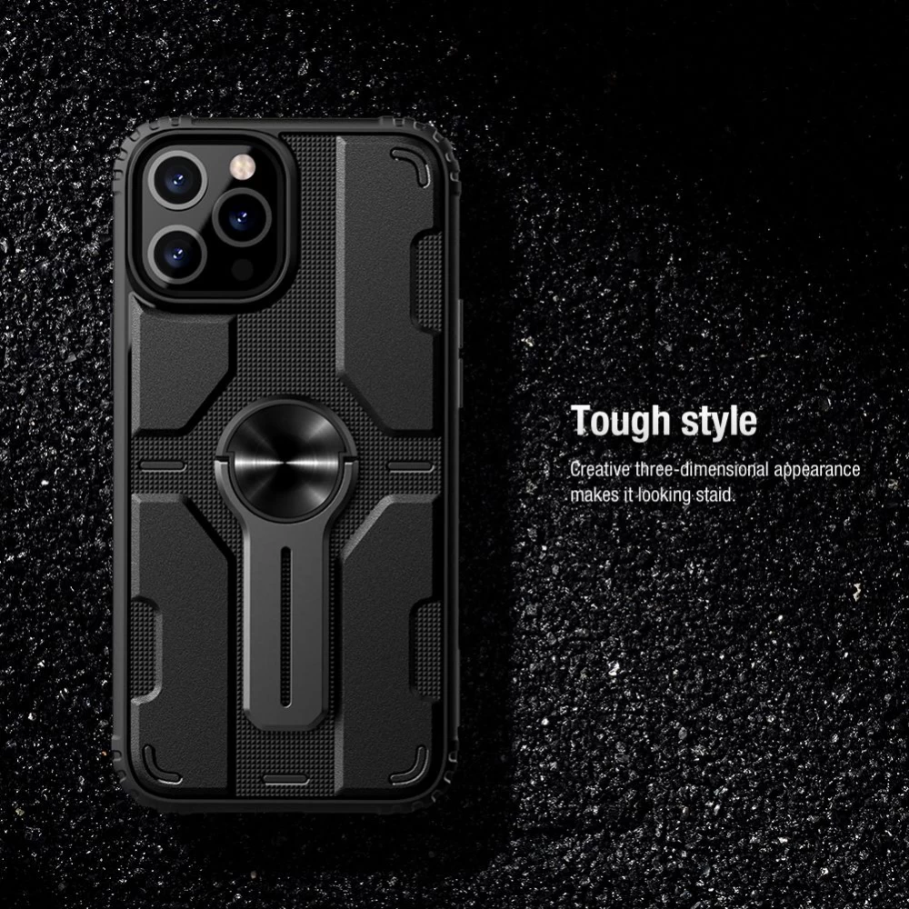 Apple iPhone 12 dėklas Juoda Nillkin Medley