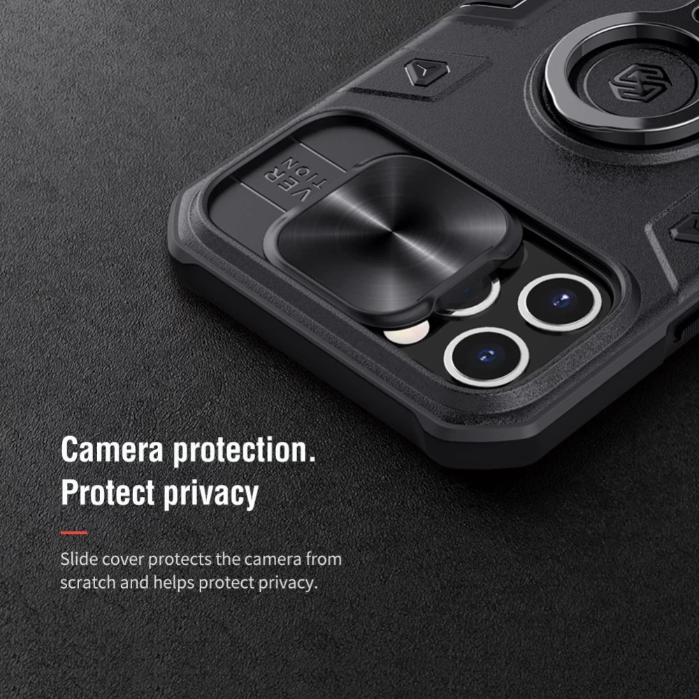 Apple iPhone 12 dėklas žalia Nillkin CamShield Armor