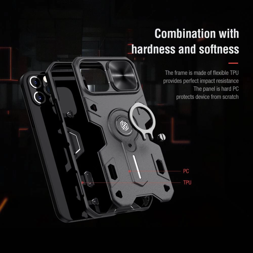 Apple iPhone 12 dėklas žalia Nillkin CamShield Armor