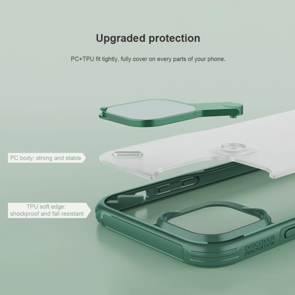 Apple iPhone 12 dėklas žalia Nillkin Cyclops