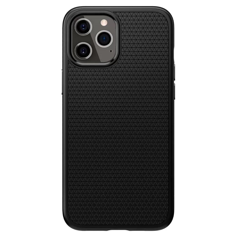 Apple iPhone 12 dėklas Juoda SPIGEN LIQUID AIR