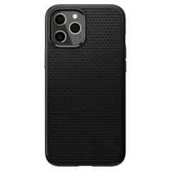 Apple iPhone 12 dėklas Juoda SPIGEN LIQUID AIR