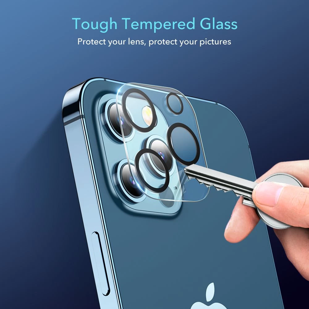 Apple iPhone 12 Pro Max skärmskydd  ESR Camera Lens Protector (Clear)iPhone PRO MAX (2 pack)