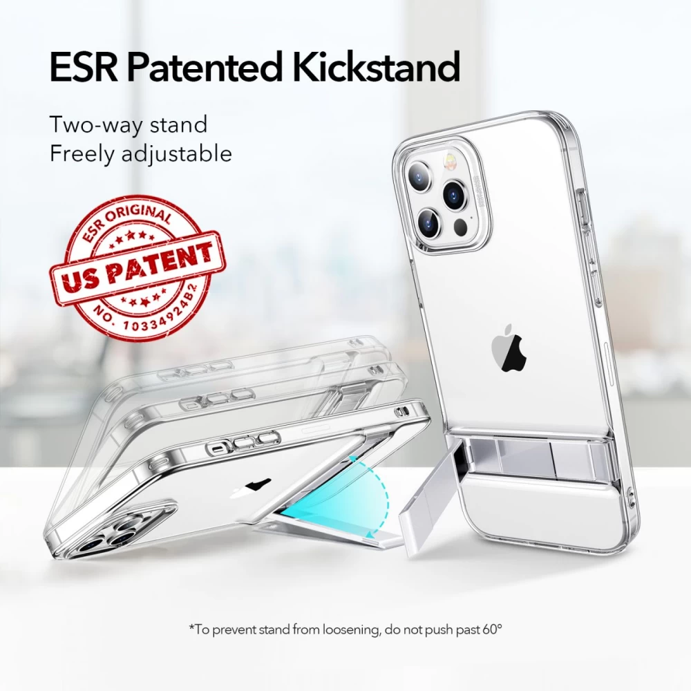 Apple iPhone 12 Pro Max suojakuori läpinäkyvä ESR Air Shield Boost