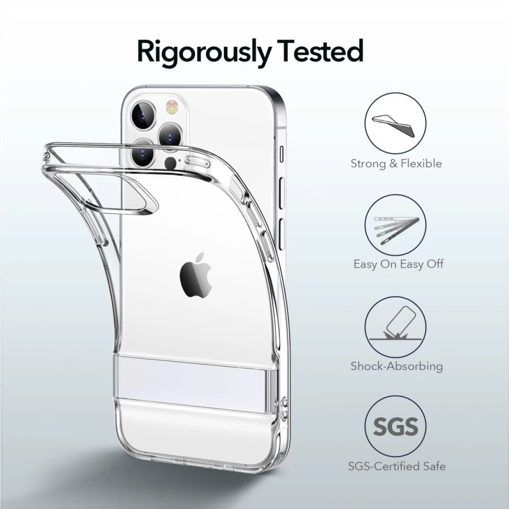 Apple iPhone 12 Pro Max suojakuori läpinäkyvä ESR Air Shield Boost