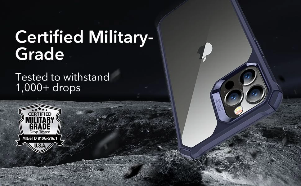 Apple iPhone 12 Pro Max suojakuori läpinäkyvä sininen ESR Air Armor