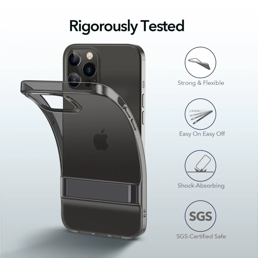 Apple iPhone 12 Pro Max ümbris läbipaistev hall ESR Air Shield Boost