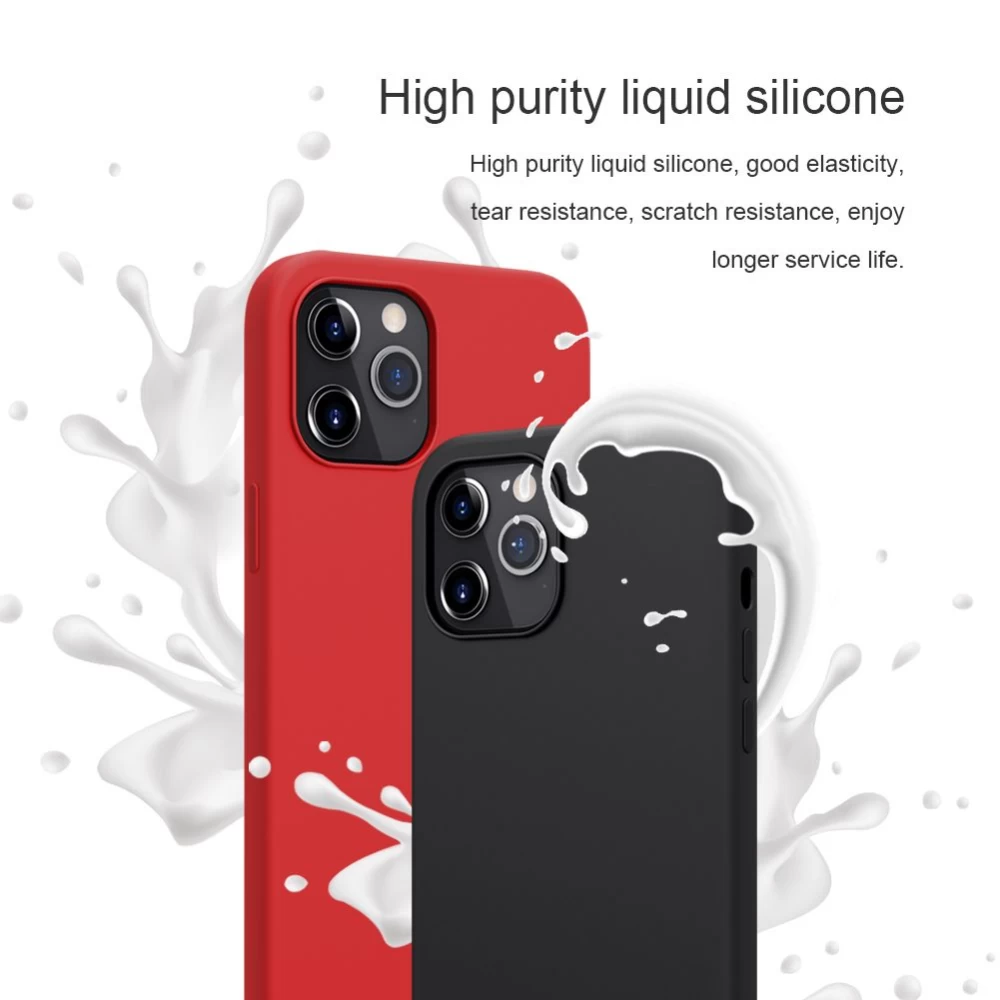 Apple iPhone 12 Pro Max suojakuori musta Nillkin Flex Pure 