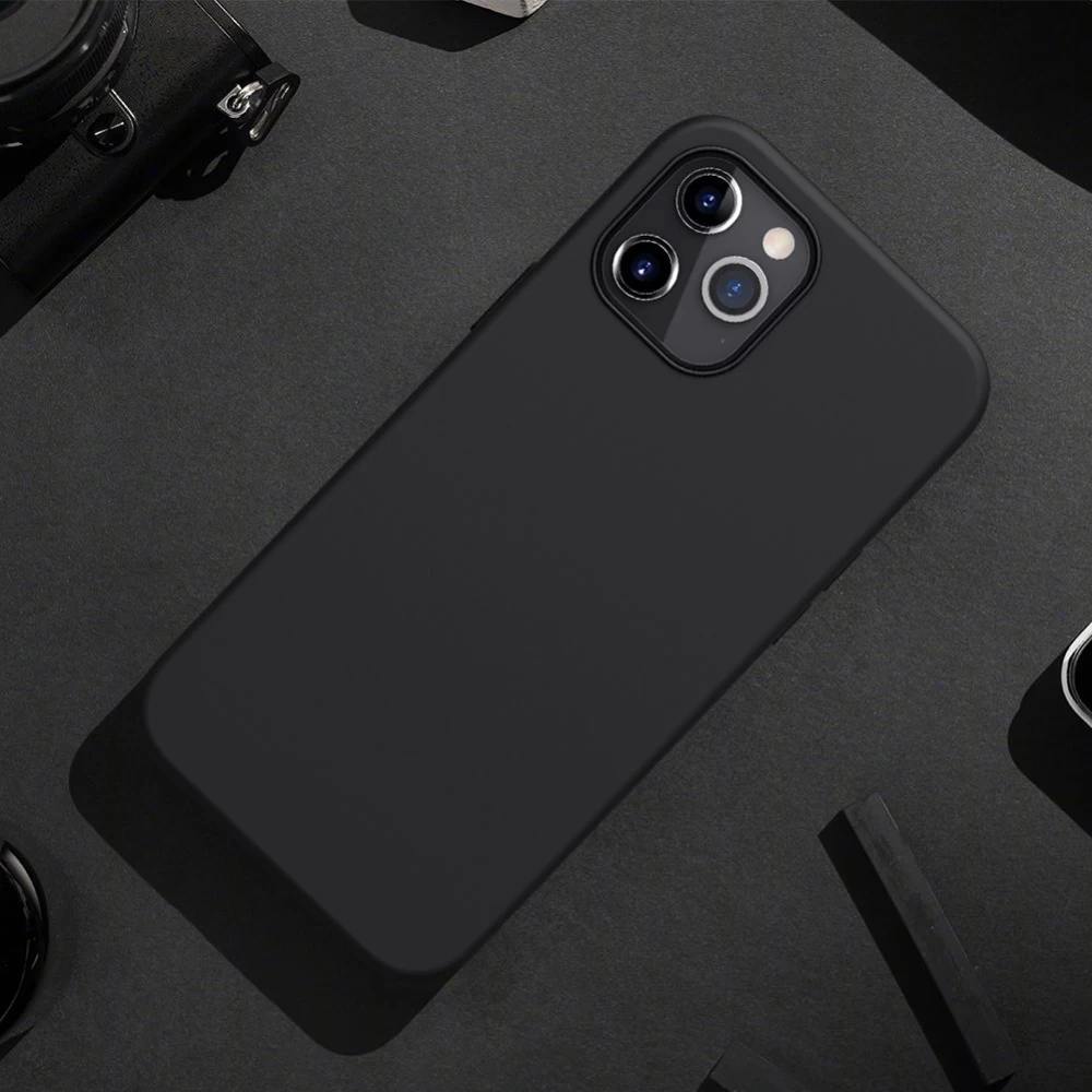 Apple iPhone 12 Pro Max suojakuori musta Nillkin Flex Pure 