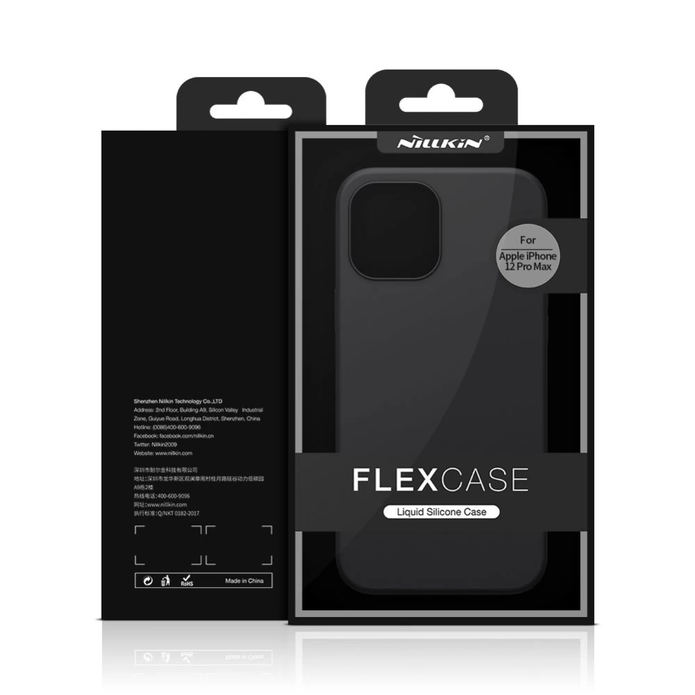Apple iPhone 12 Pro Max suojakuori musta Nillkin Flex Pure 