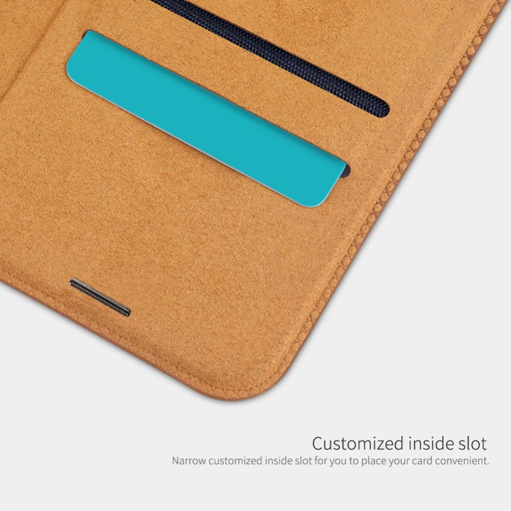 Apple iPhone 12 Pro Max suojakotelo musta Nillkin Qin Leather 
