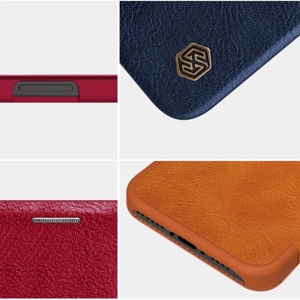 Apple iPhone 12 Pro Max suojakotelo musta Nillkin Qin Leather 
