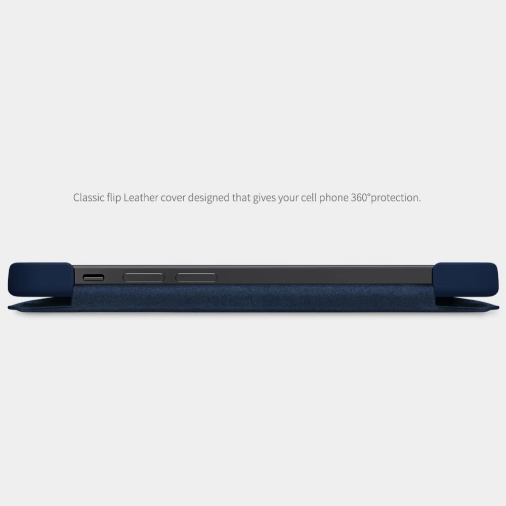 Apple iPhone 12 Pro Max suojakotelo musta Nillkin Qin Leather 