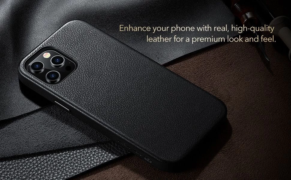 Apple iPhone 12 Pro Max suojakuori musta ESR Metro Premium 