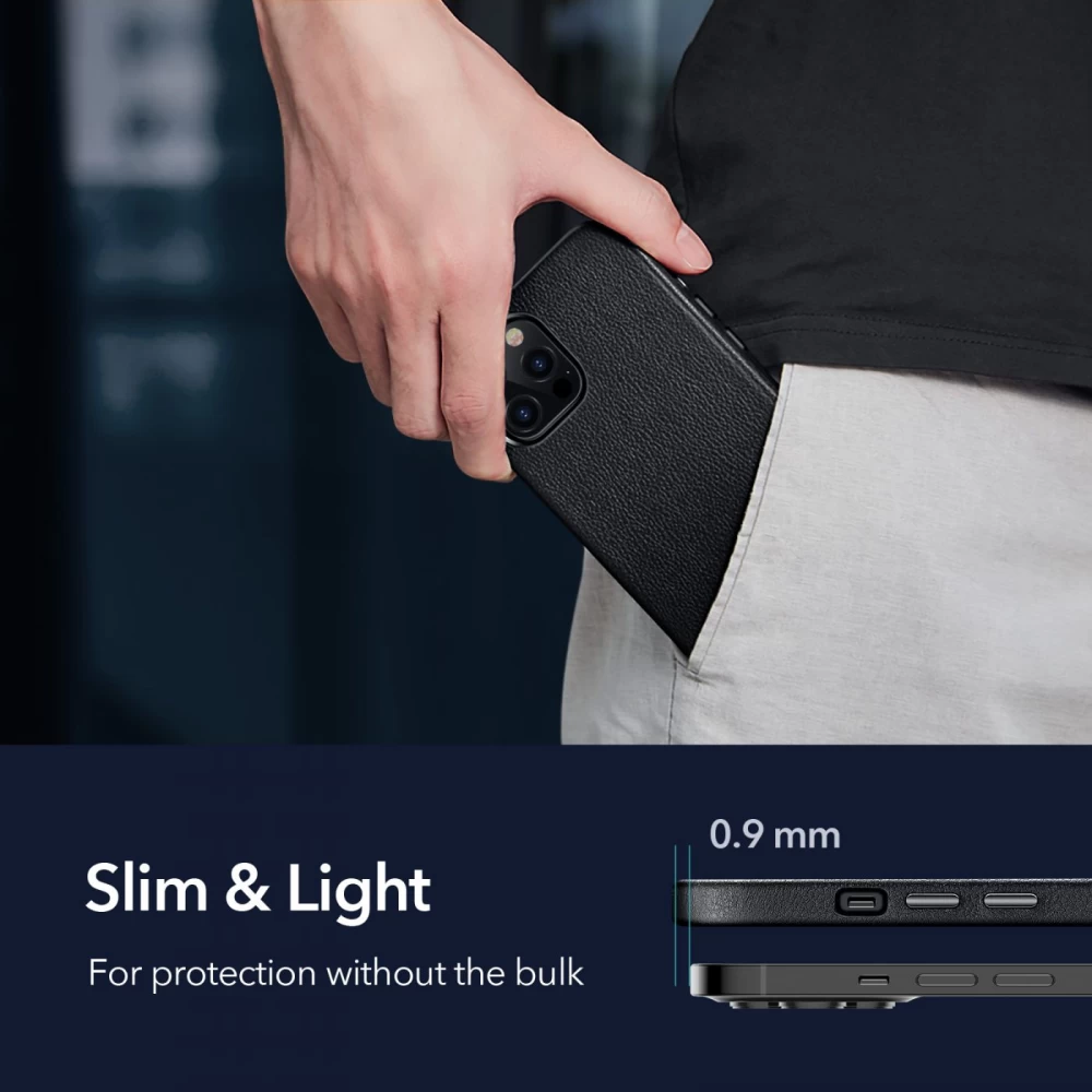 Apple iPhone 12 Pro Max suojakuori musta ESR Metro Premium 