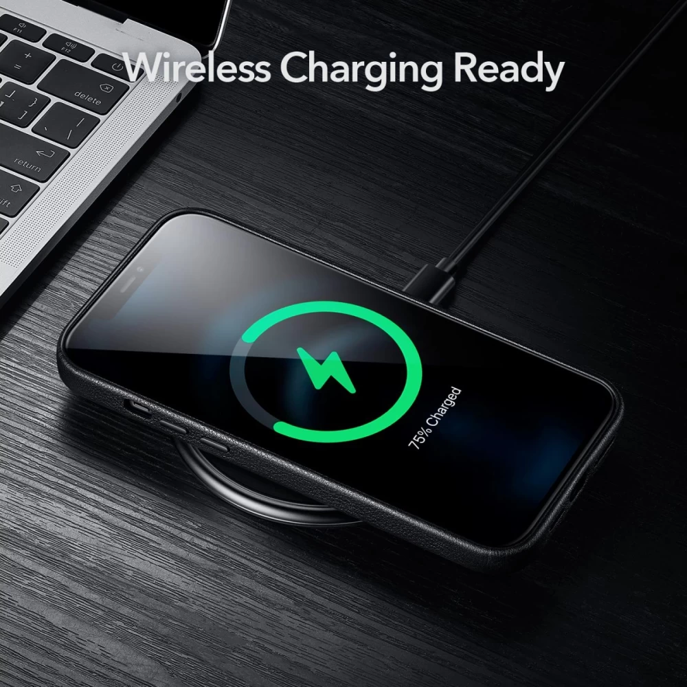 Apple iPhone 12 Pro Max suojakuori musta ESR Metro Premium 