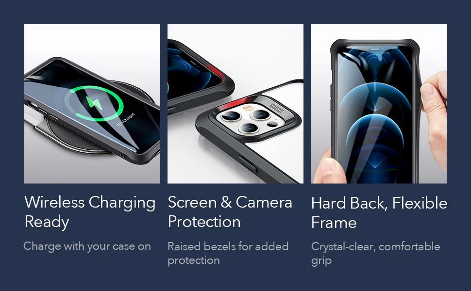 Apple iPhone 12 Pro Max suojakuori musta ESR Alliance