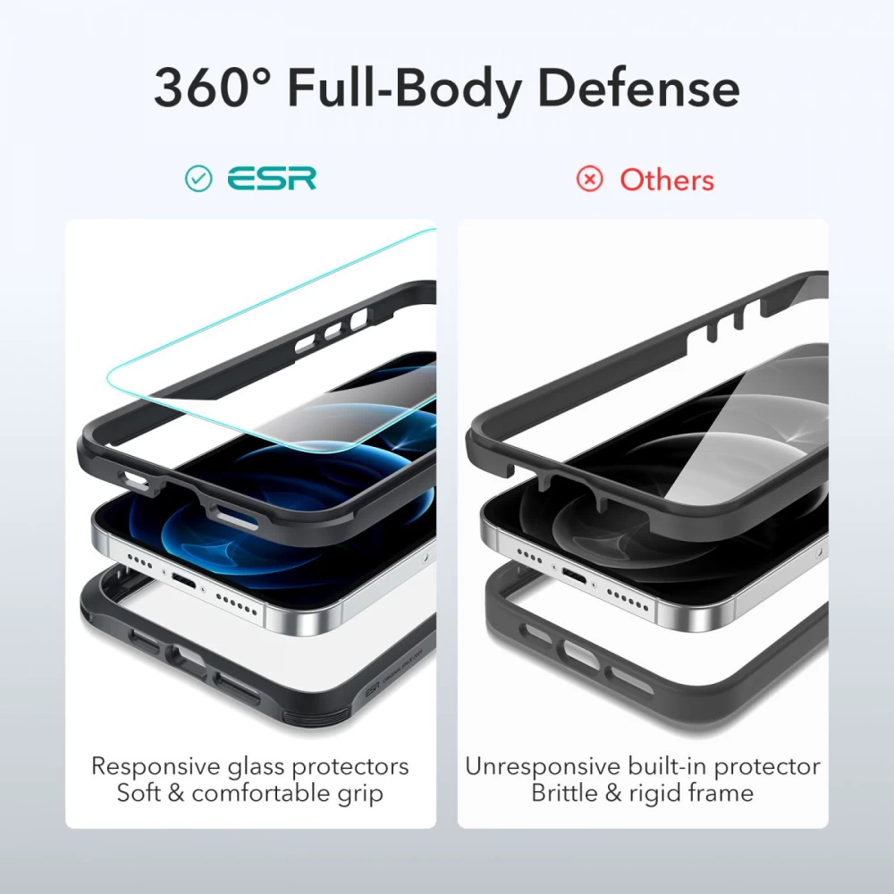 Apple iPhone 12 Pro Max suojakuori musta ESR Alliance