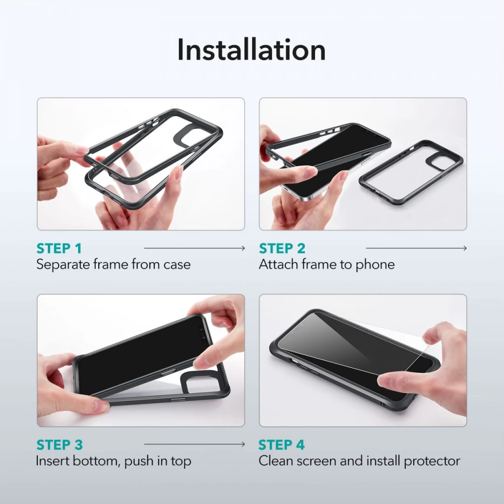Apple iPhone 12 Pro Max suojakuori musta ESR Alliance