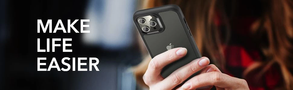 Apple iPhone 12 Pro Max suojakuori musta ESR Ice Shield 