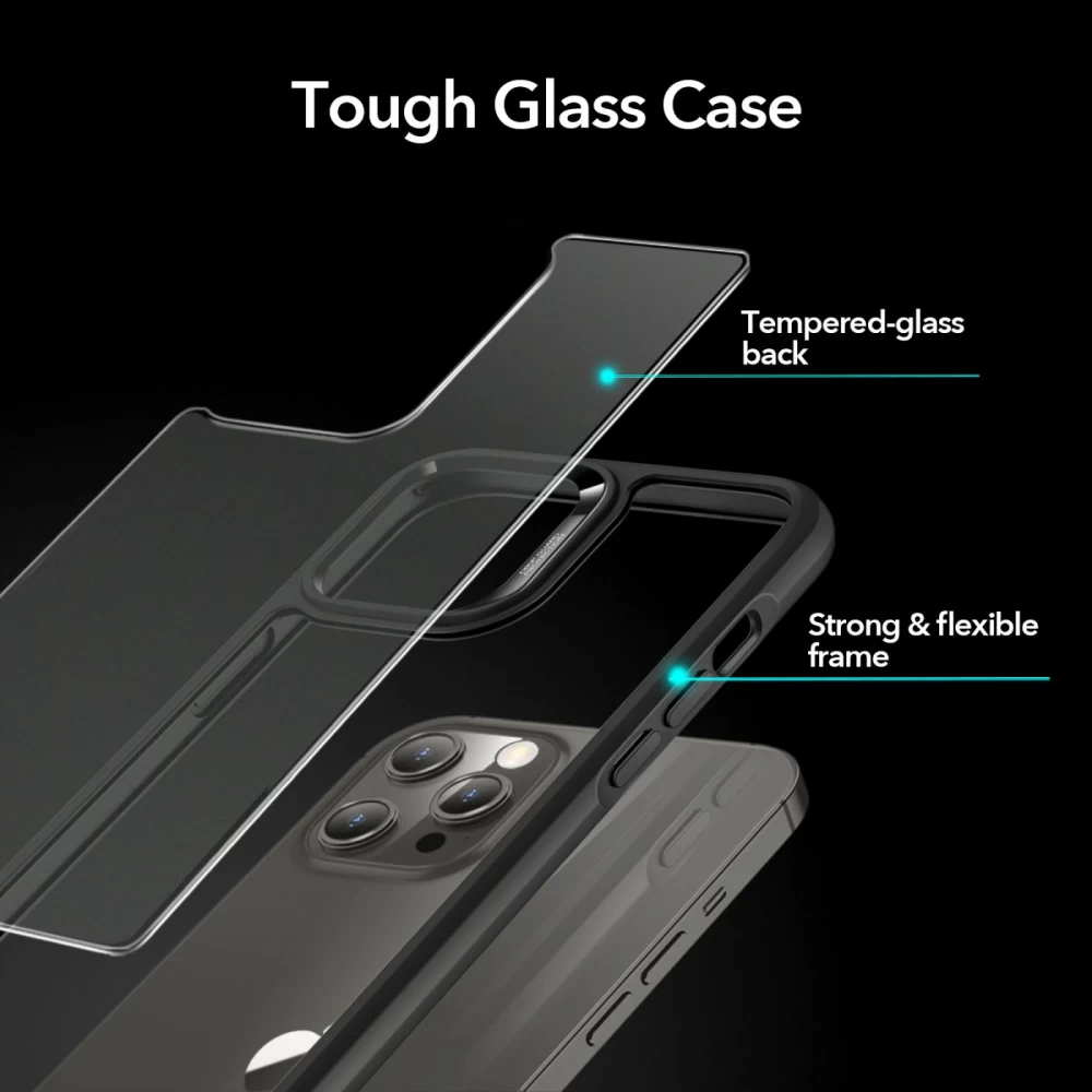 Apple iPhone 12 Pro Max suojakuori musta ESR Ice Shield 