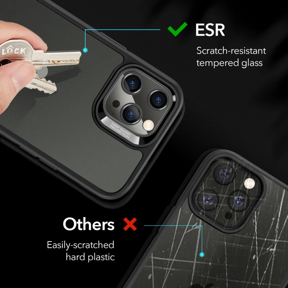 Apple iPhone 12 Pro Max suojakuori musta ESR Ice Shield 