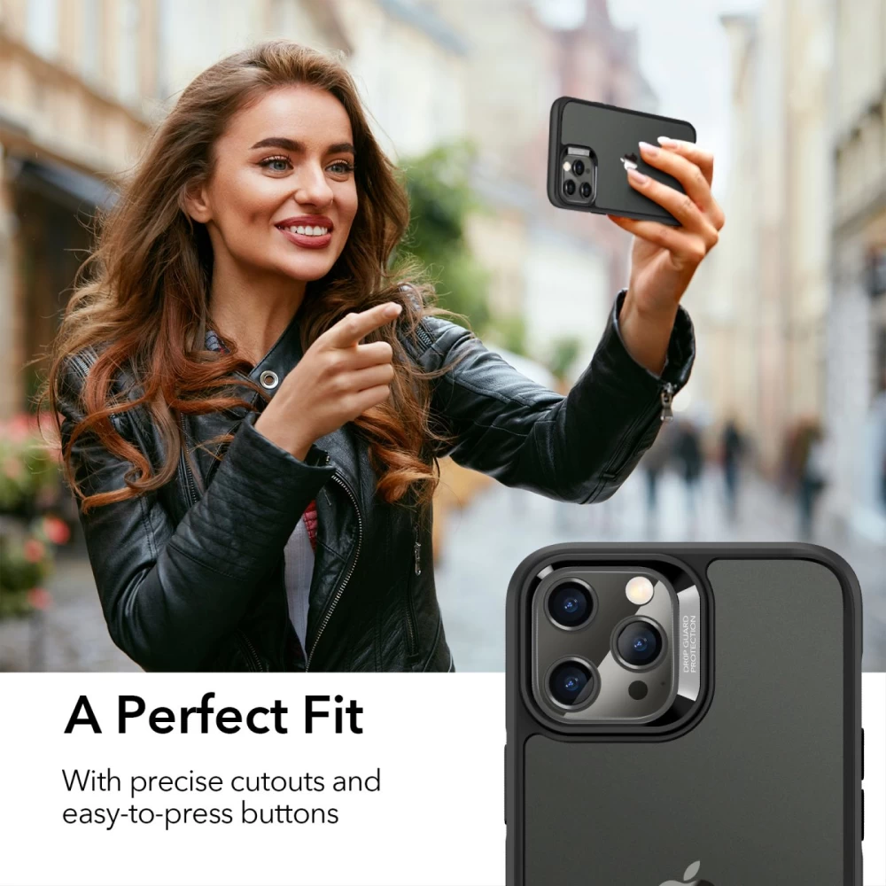 Apple iPhone 12 Pro Max suojakuori musta ESR Ice Shield 