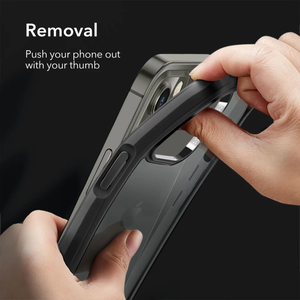 Apple iPhone 12 Pro Max suojakuori musta ESR Ice Shield 