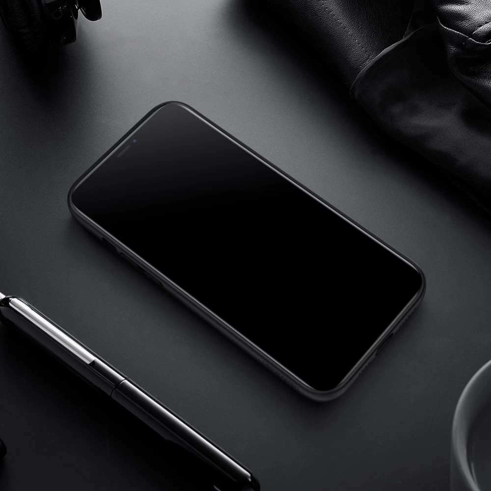 Apple iPhone 12 Pro Max suojakuori musta Nillkin Synthetic Fiber
