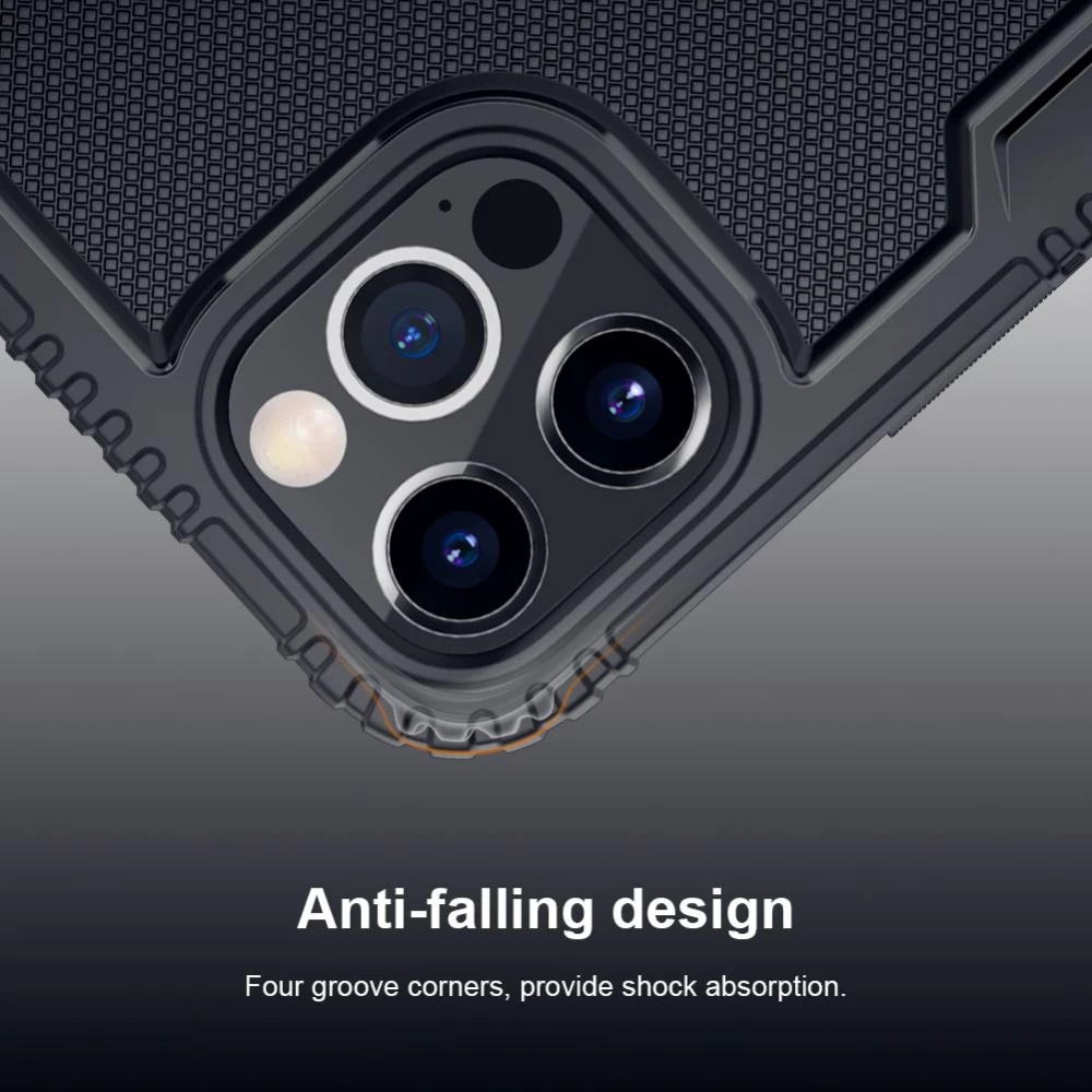 Apple iPhone 12 Pro Max suojakuori musta Nillkin Tactics 